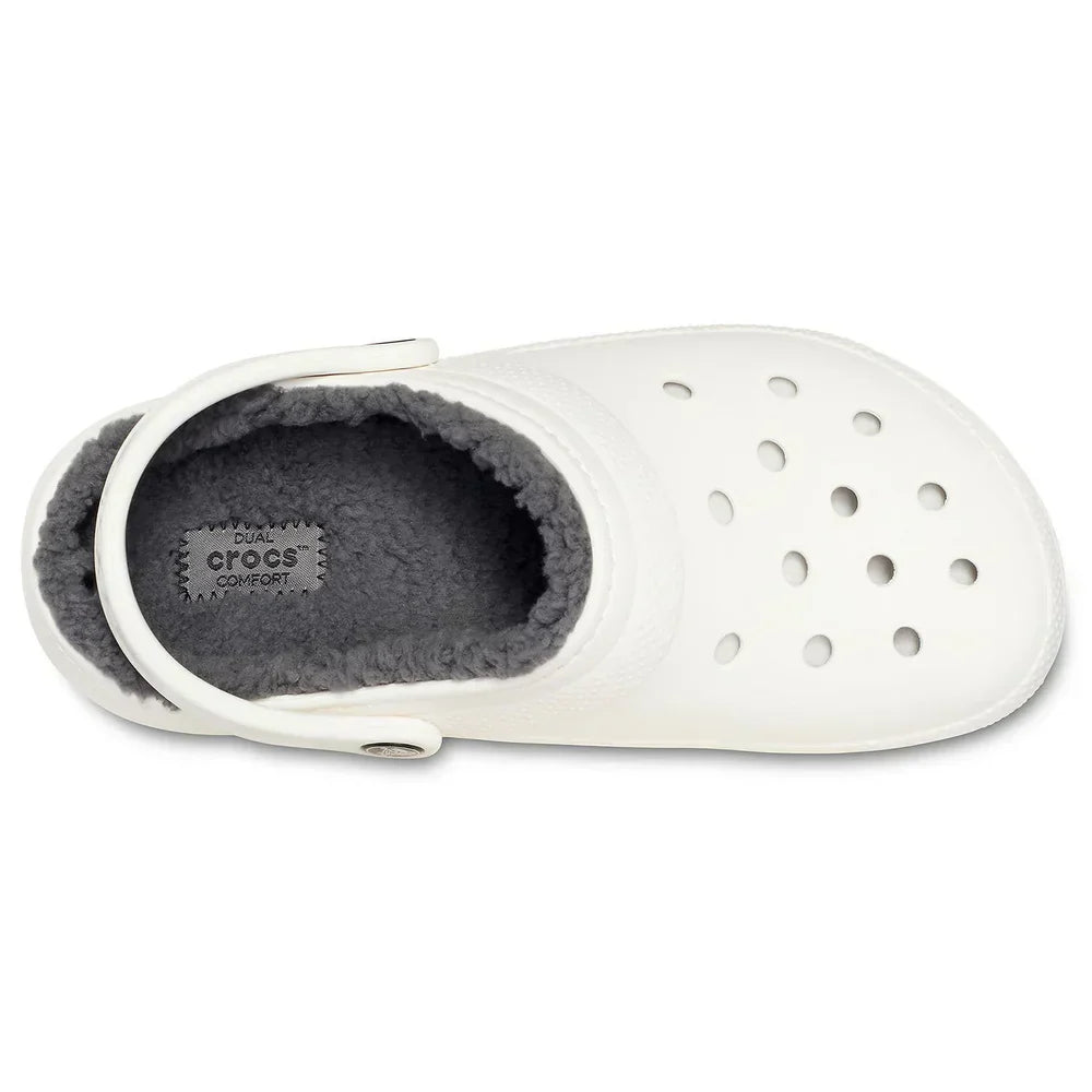 Classic Lined Clog - White/Grey