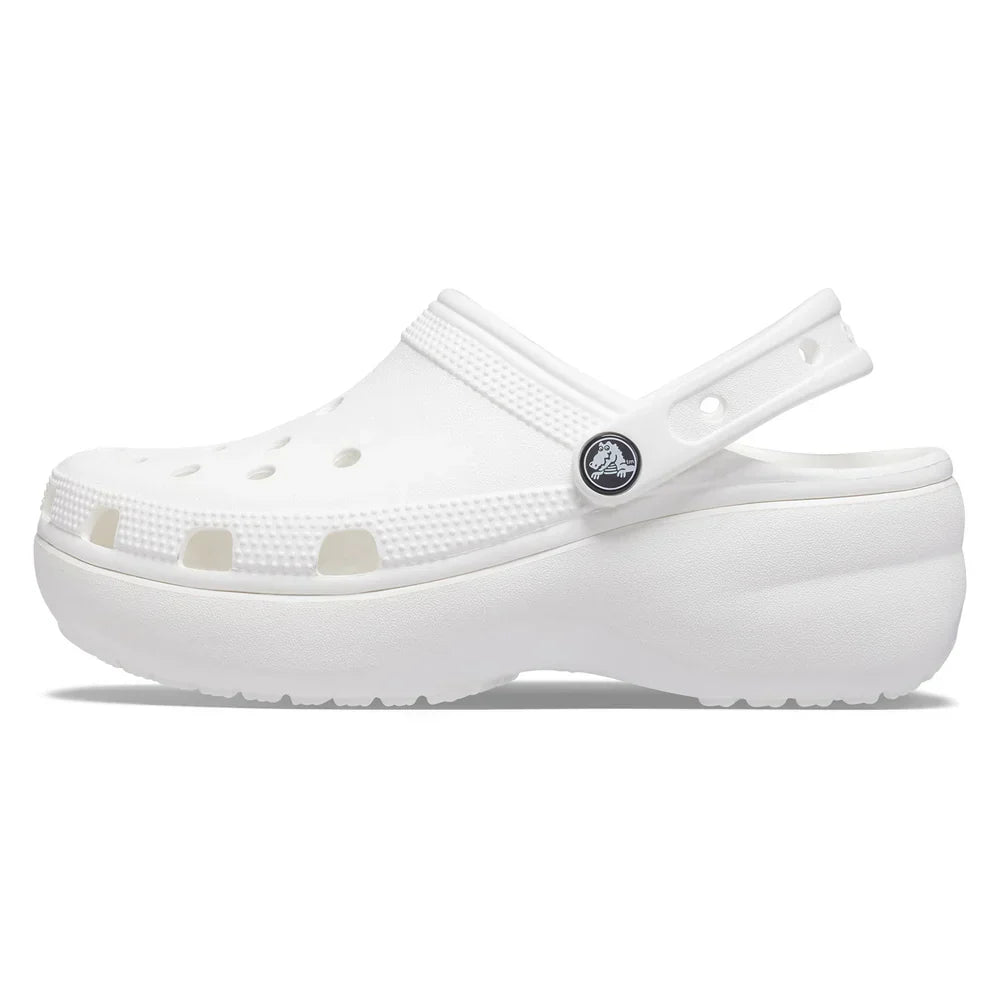 Classic Platform Clog - White
