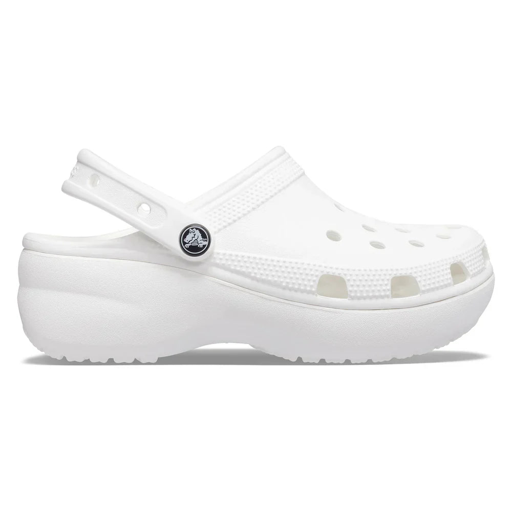 Classic Platform Clog - White