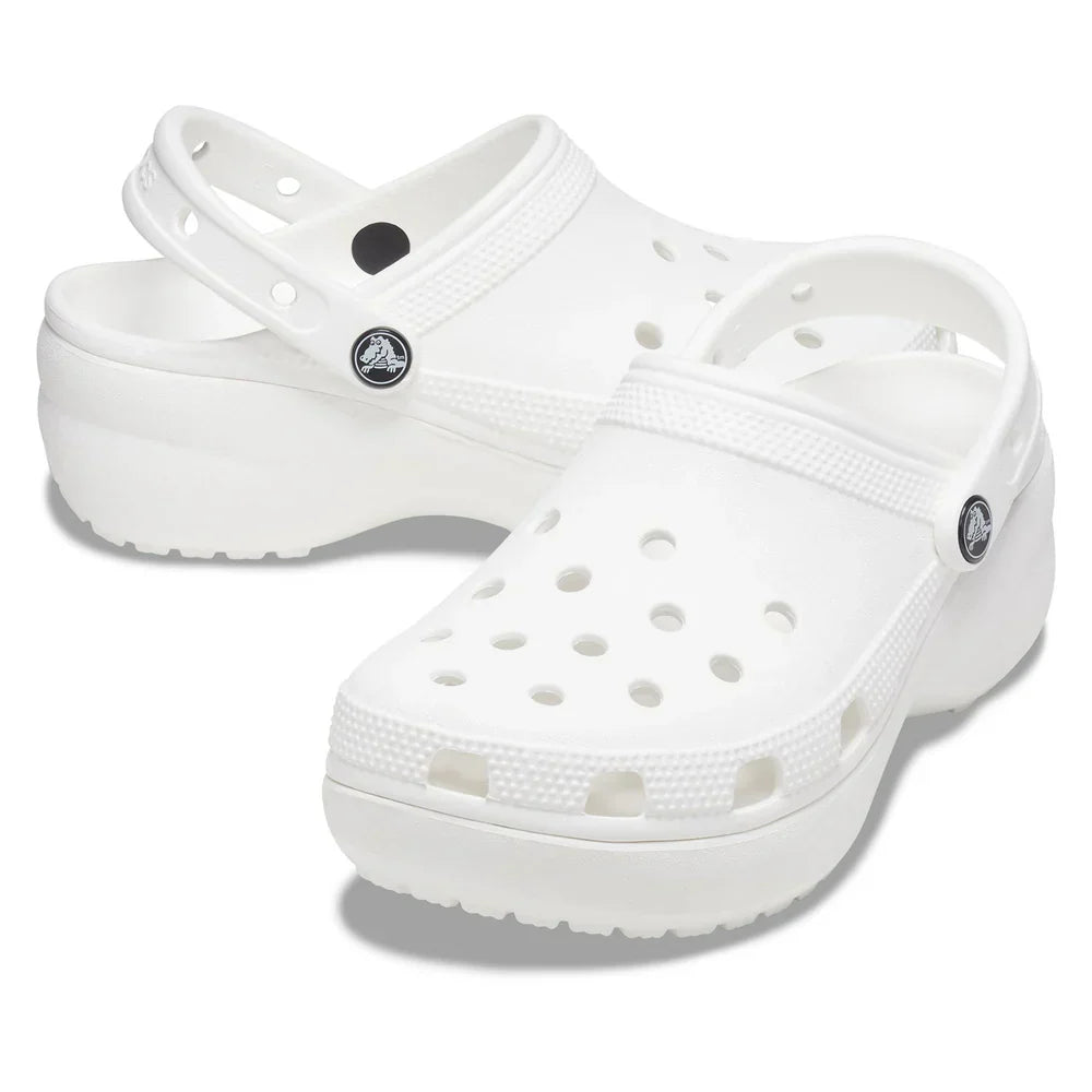 Classic Platform Clog - White