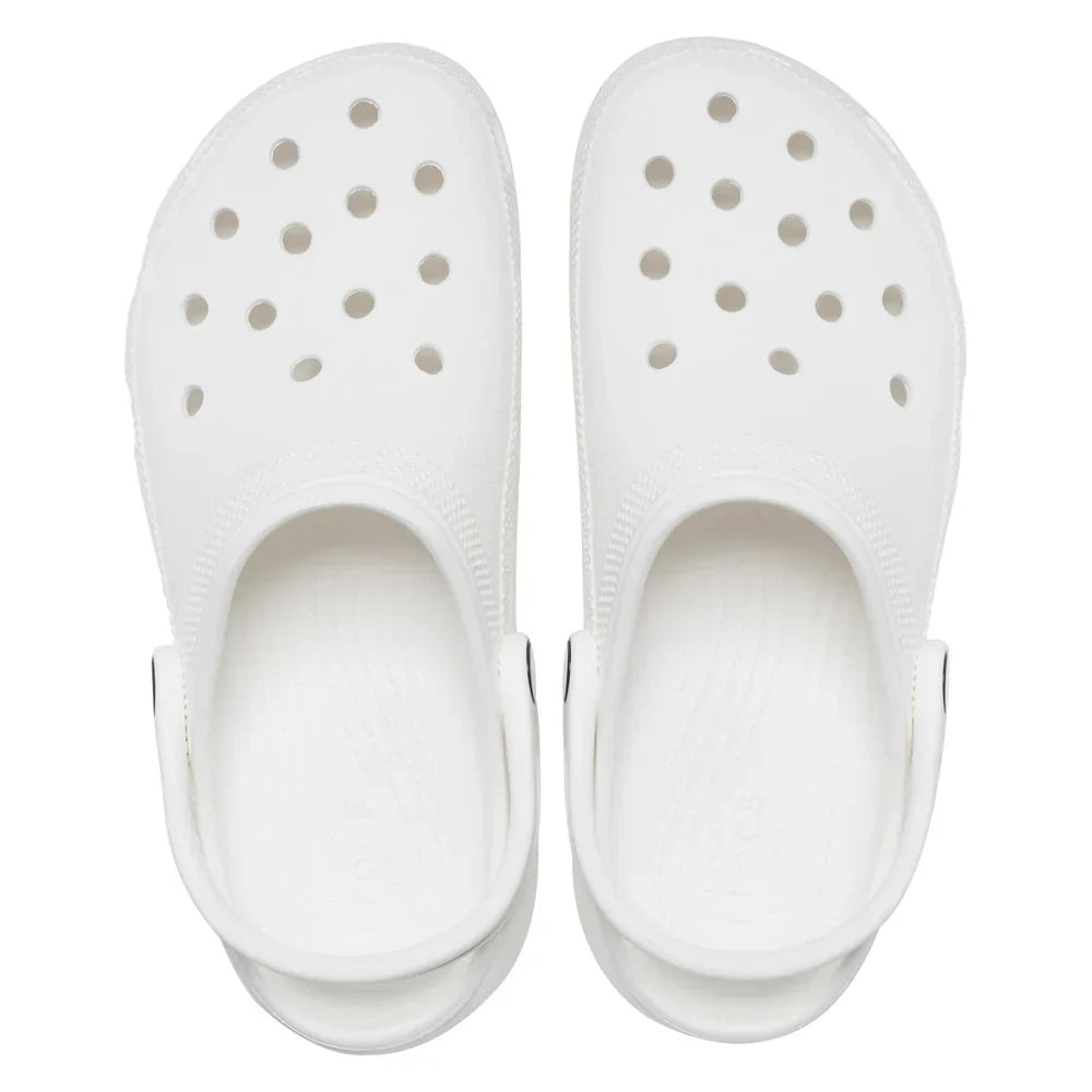 Classic Platform Clog - White