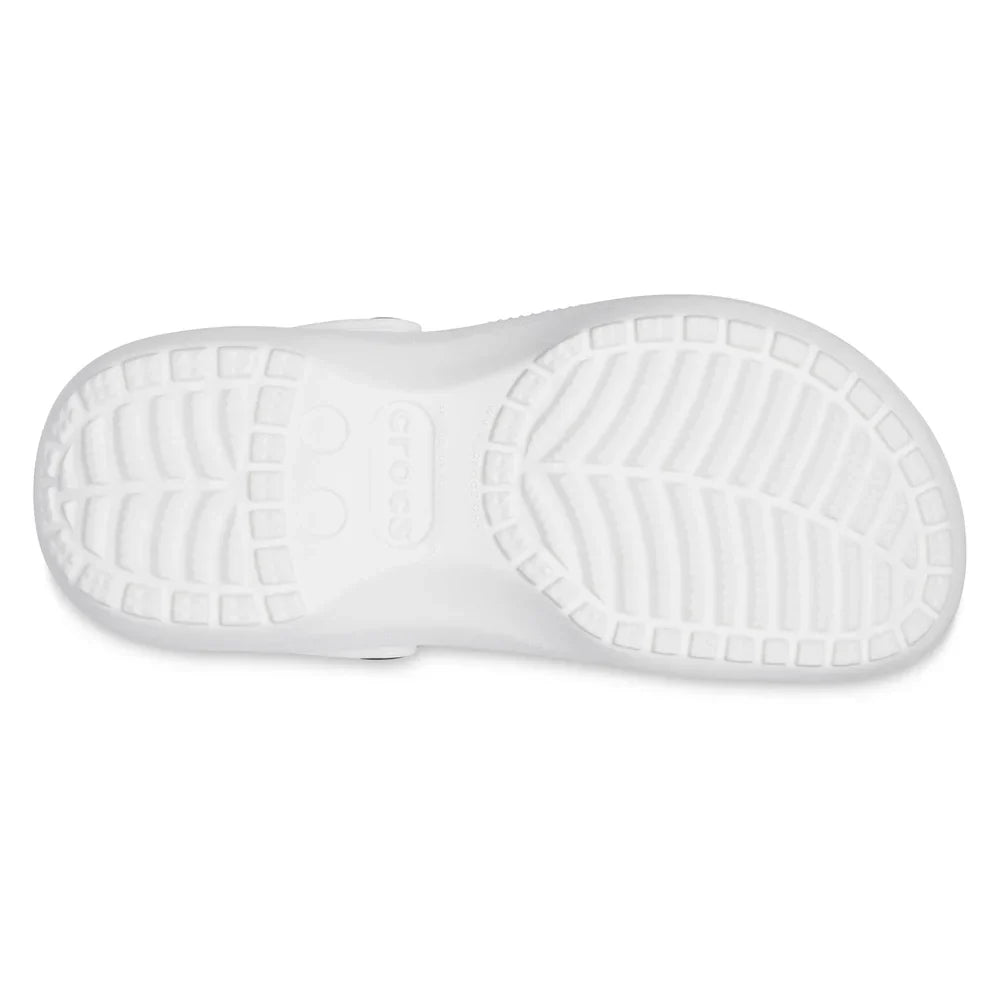 Classic Platform Clog - White