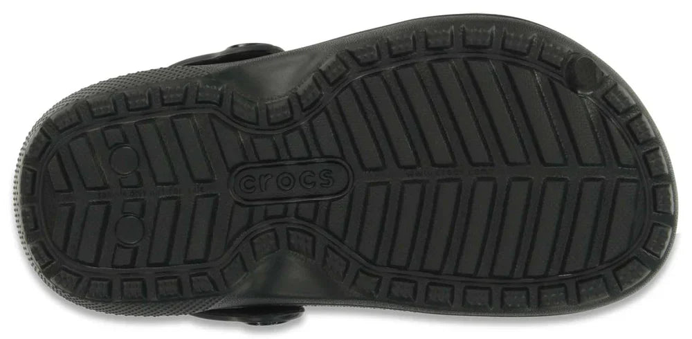 Classic Lined Clog Kids (Age 5+) - Black/Black