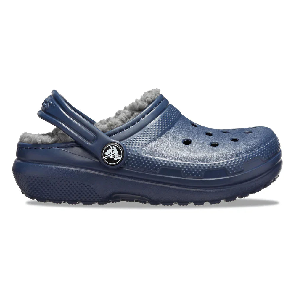 Classic Lined Clog Kids (Age 5+) - Navy/Charcoal