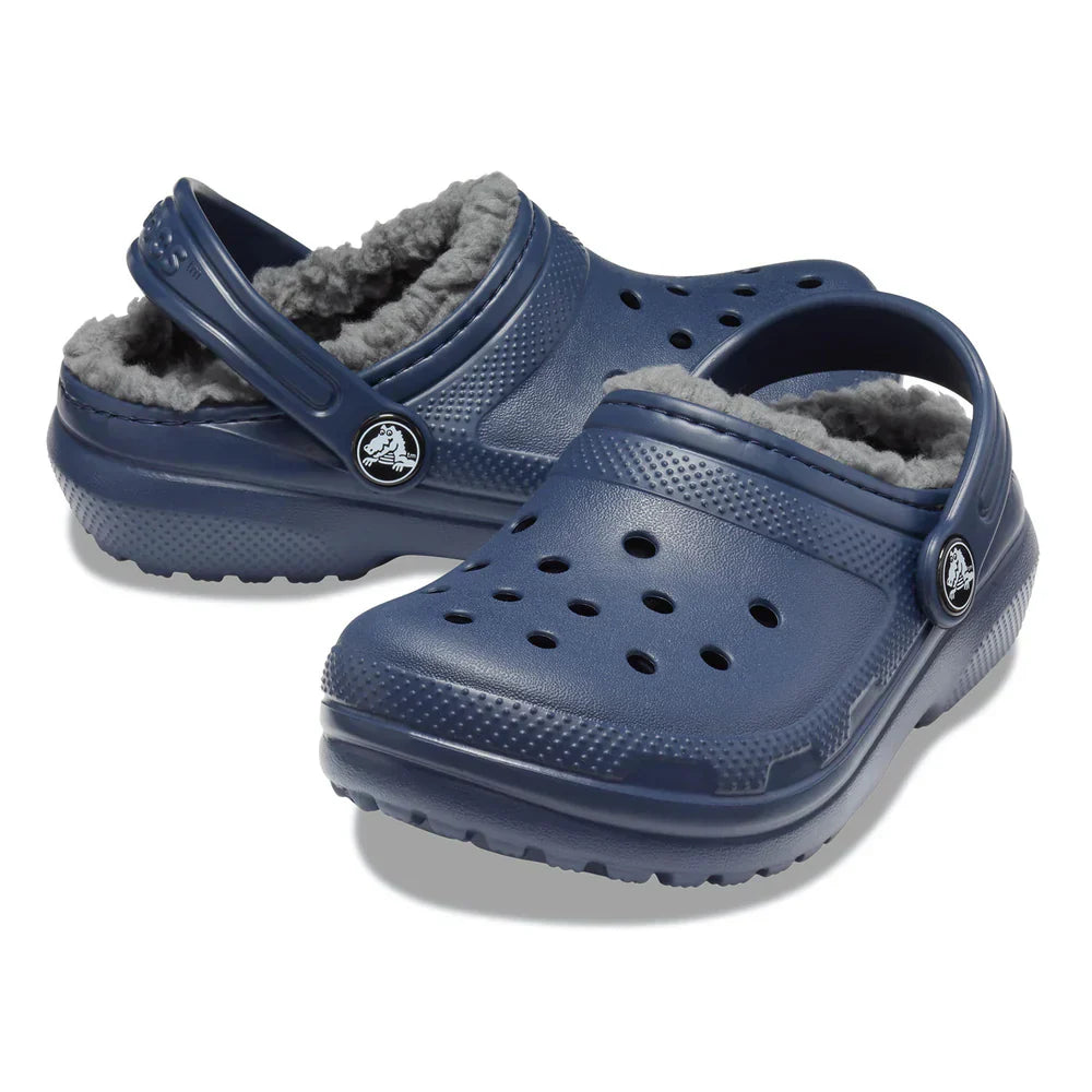 Classic Lined Clog Kids (Age 5+) - Navy/Charcoal