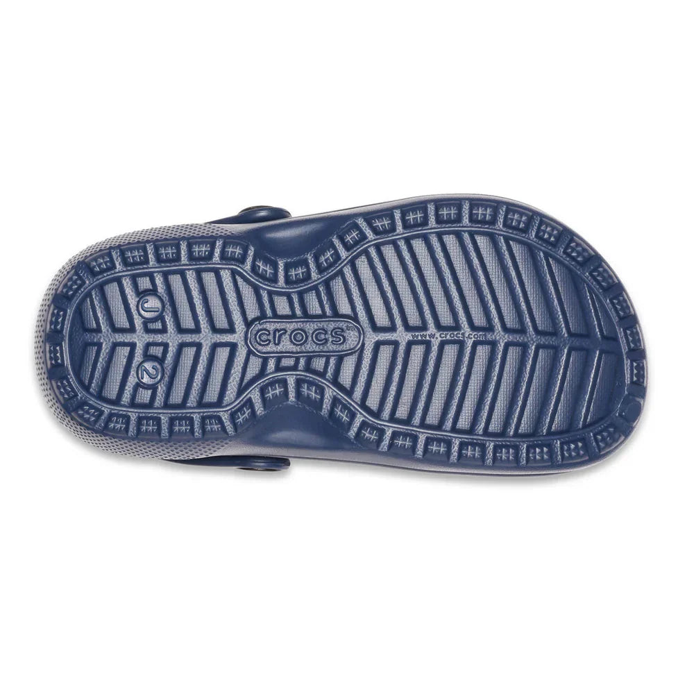Classic Lined Clog Kids (Age 5+) - Navy/Charcoal