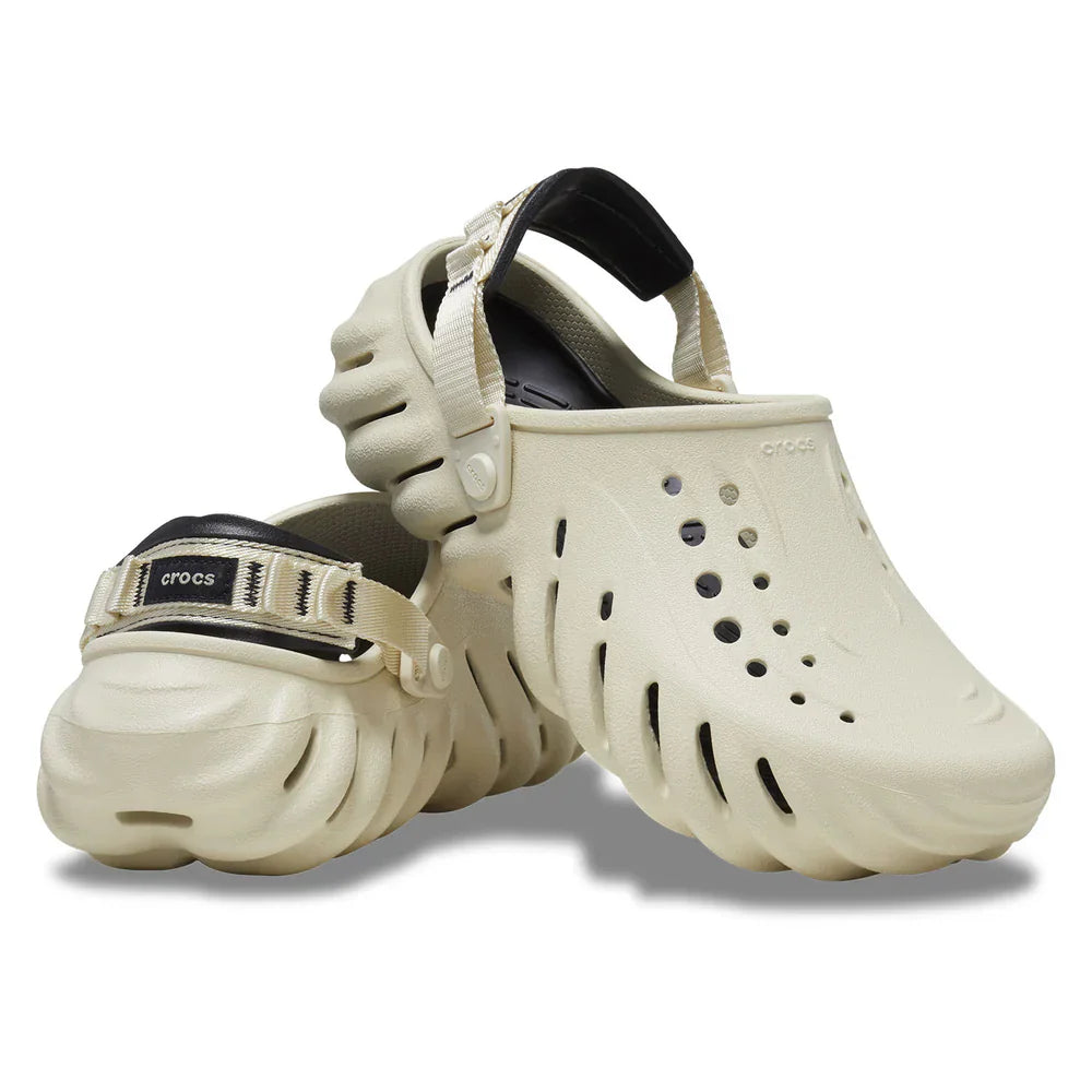 Echo Clog - Bone/Black