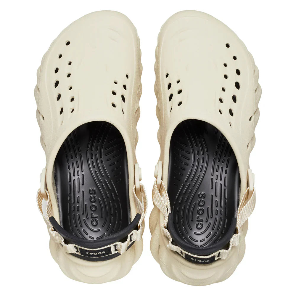 Echo Clog - Bone/Black