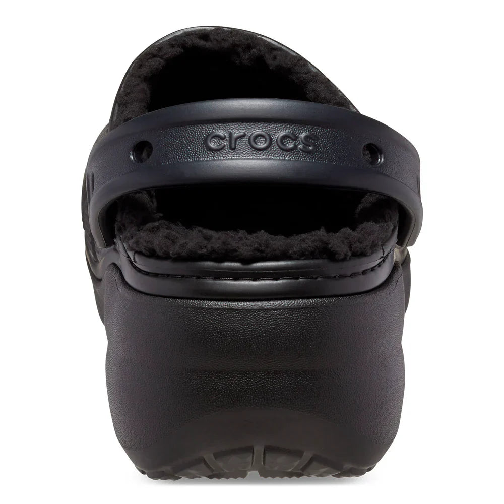 Classic Platform Lined Clog Womens - Black