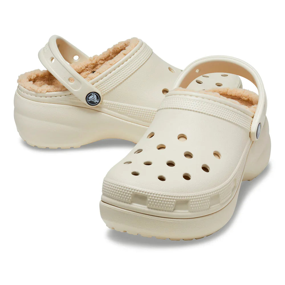 Classic Platform Lined Clog Womens - Bone