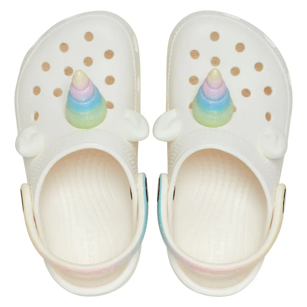 Classic I AM Rainbow Unicorn Clog Toddler (Age 1 - 5) - Chalk