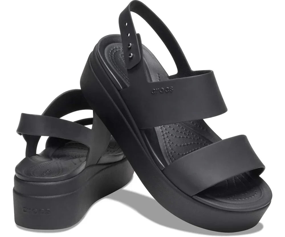 Brooklyn Low Wedge - Black/Black