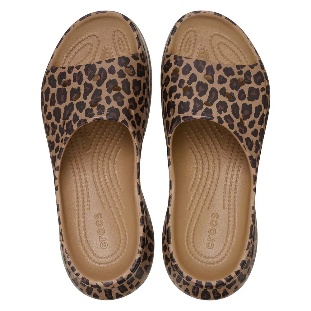 Bae Animal Slide - Sepia/Leopard