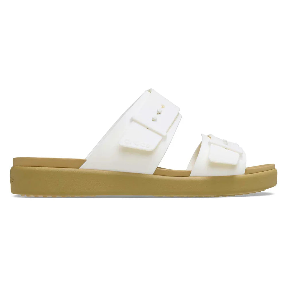 Brooklyn Buckle Low Sandal - ChalkTan