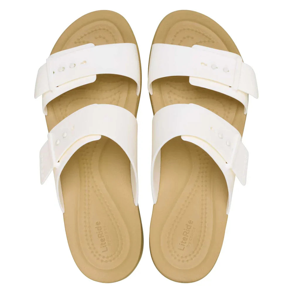 Brooklyn Buckle Low Sandal - ChalkTan