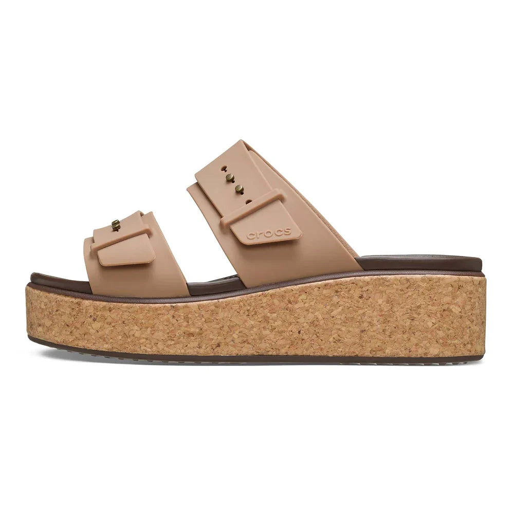 Brooklyn Cork Buckle Sandal - Milk Chocolate