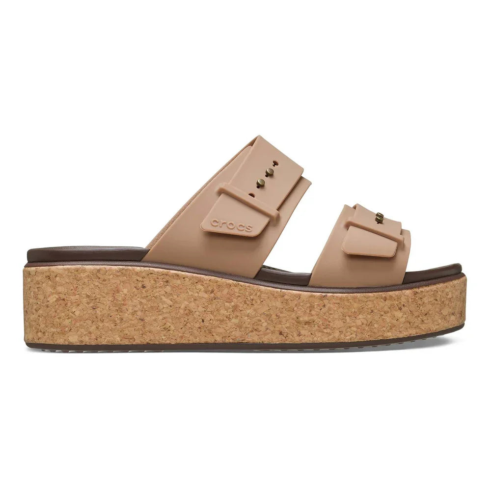 Brooklyn Cork Buckle Sandal - Milk Chocolate