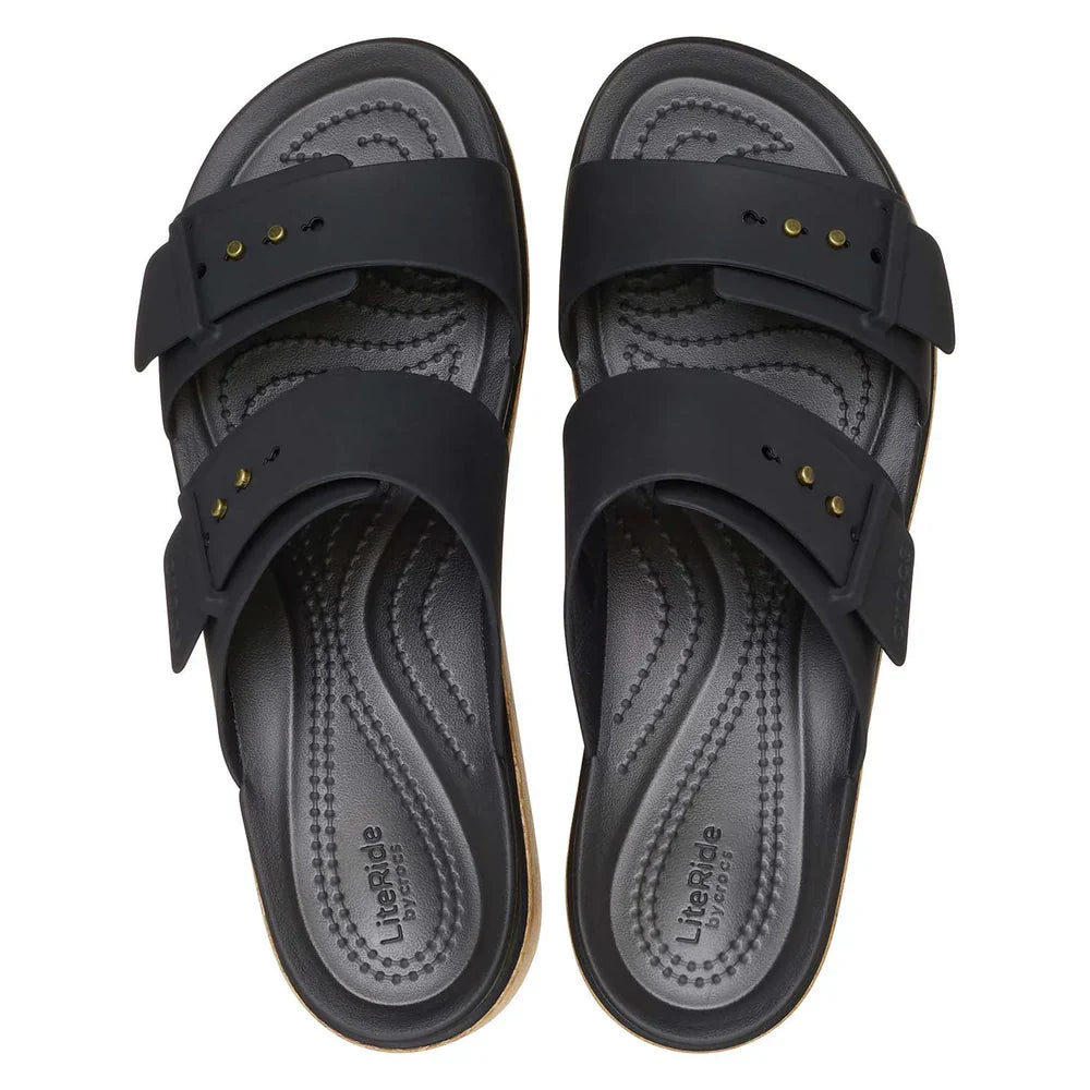 Brooklyn Cork Buckle Sandal - Black