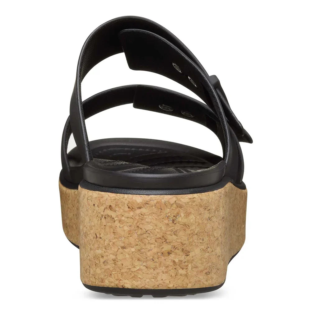 Brooklyn Cork Buckle Sandal - Black