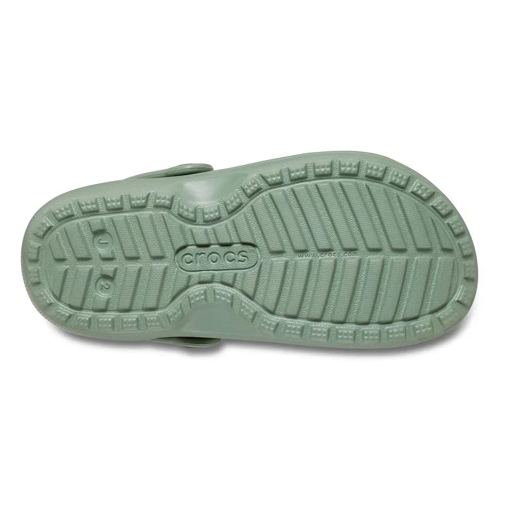 Classic Lined Clog Kids (Age 5+) - Moss