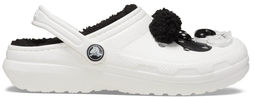 Classic Lined IAM Panda Bear Clog Kids (Age 5+) - Chalk/Black