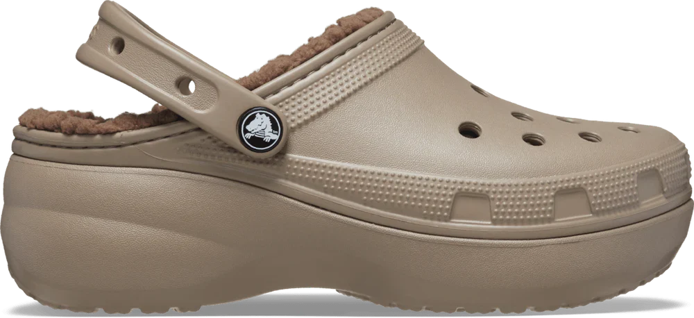 Classic Platform Lined Clog Womens - Mushroom