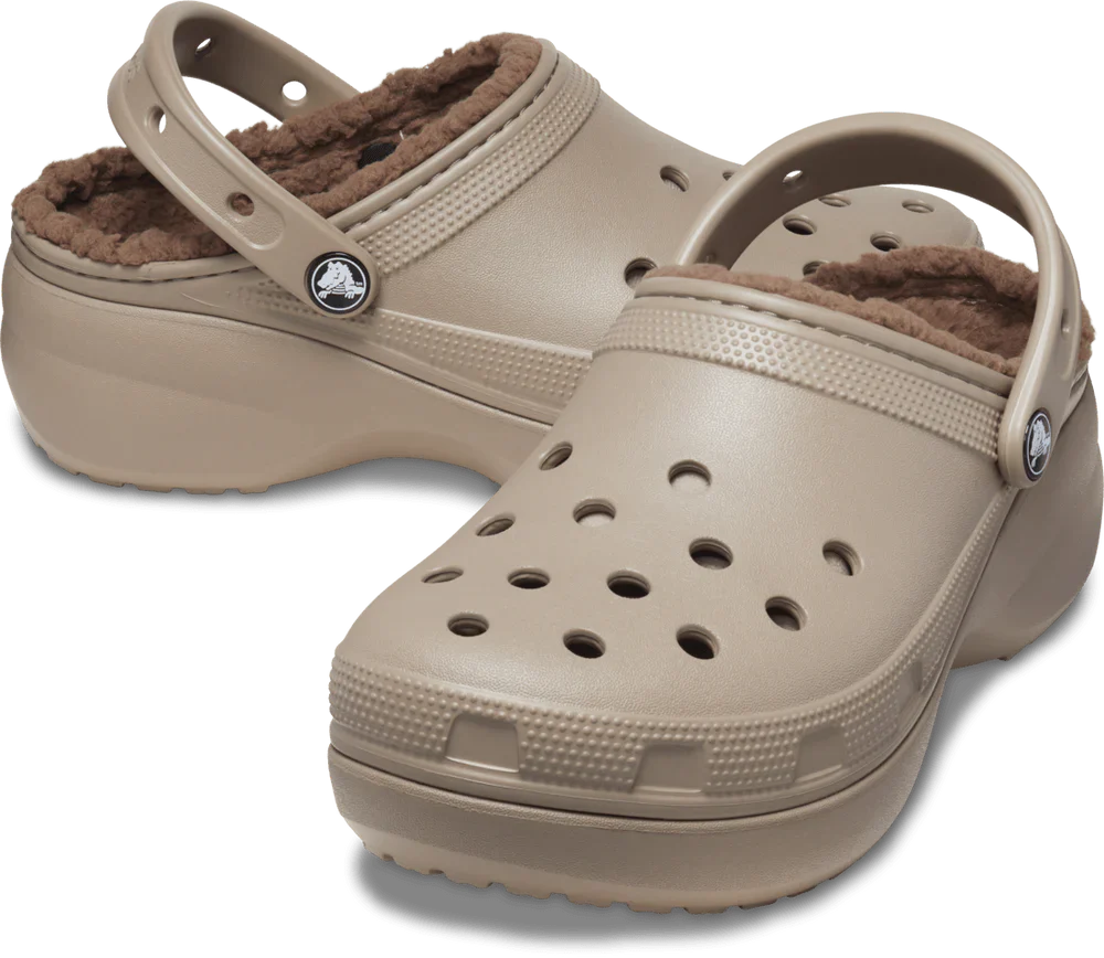 Classic Platform Lined Clog Womens - Mushroom