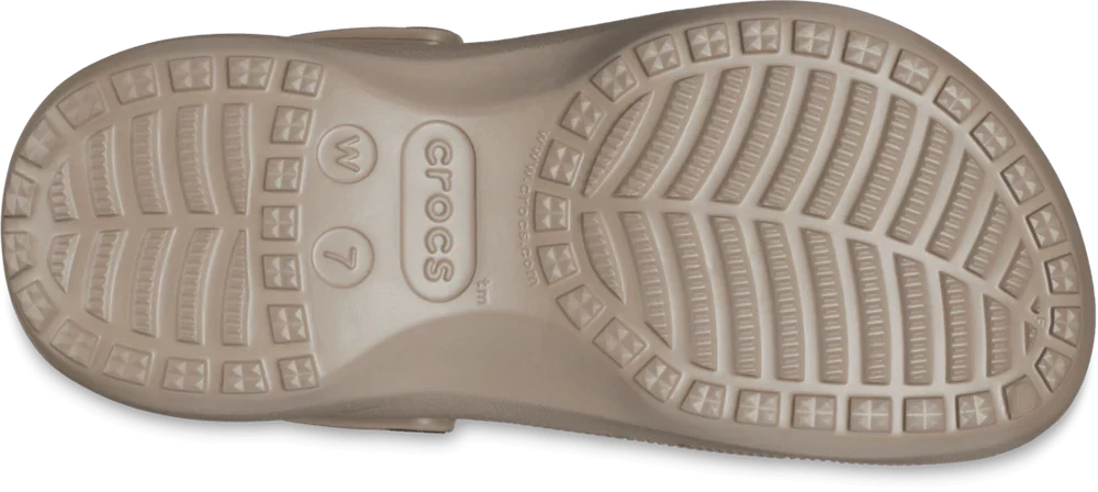 Classic Platform Lined Clog Womens - Mushroom