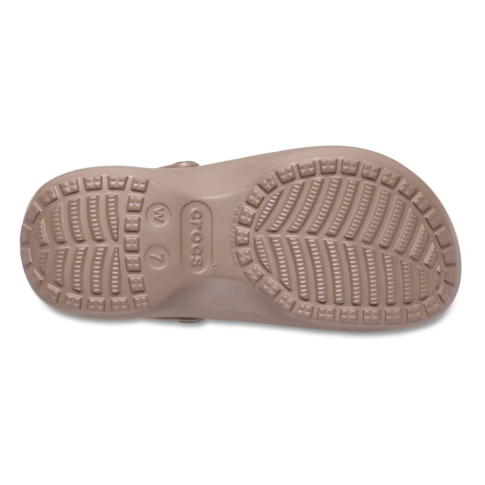 Classic Platform Lined Clog Womens - Latte