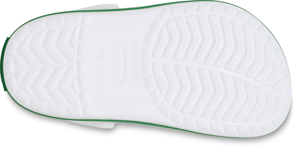 Crocband Clog Kids (Age 5+) - White/Green Ivy
