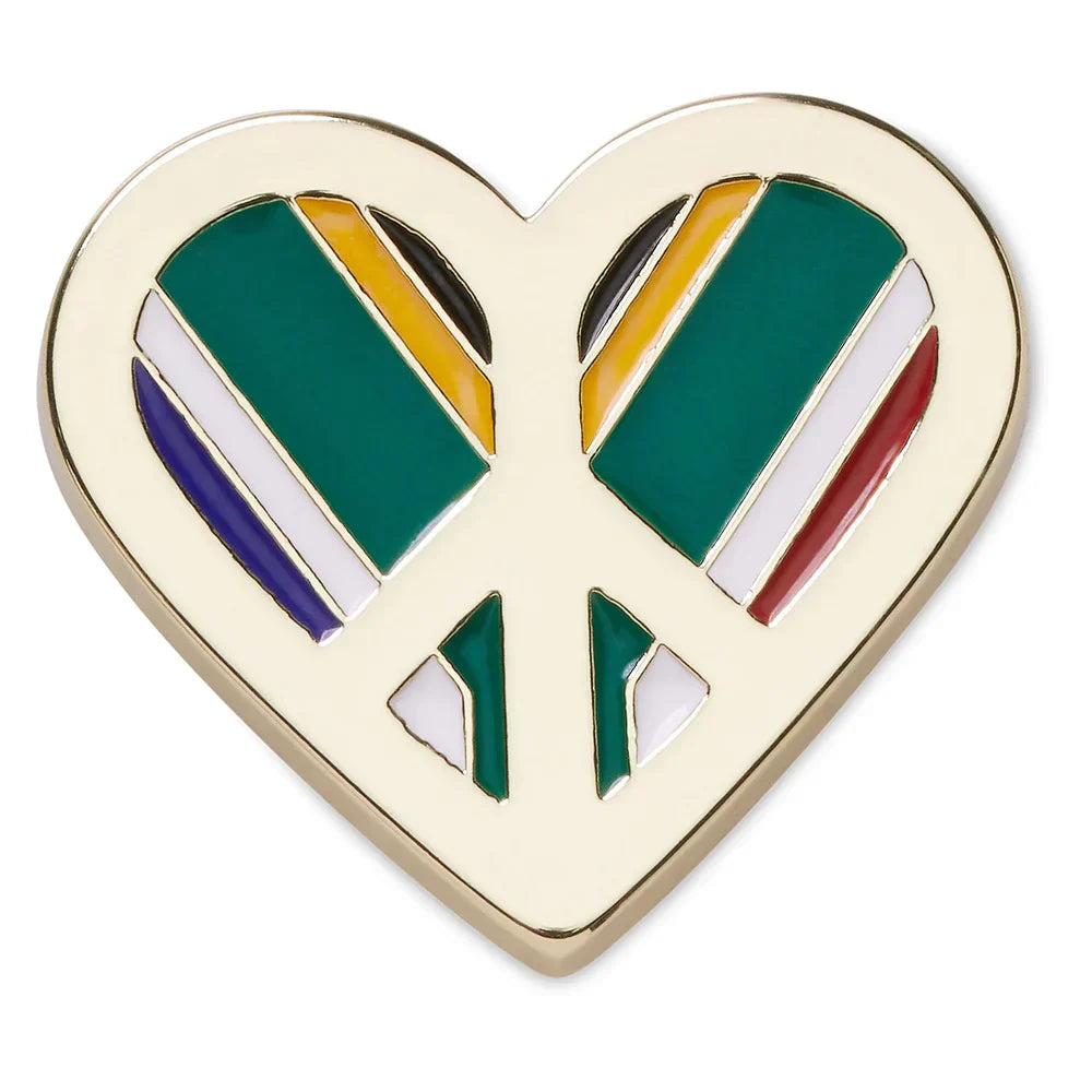 South Africa Gold Heart Jibbitz